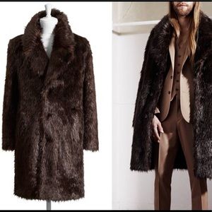 Maison Margiala + Hm Faux Beaver coat